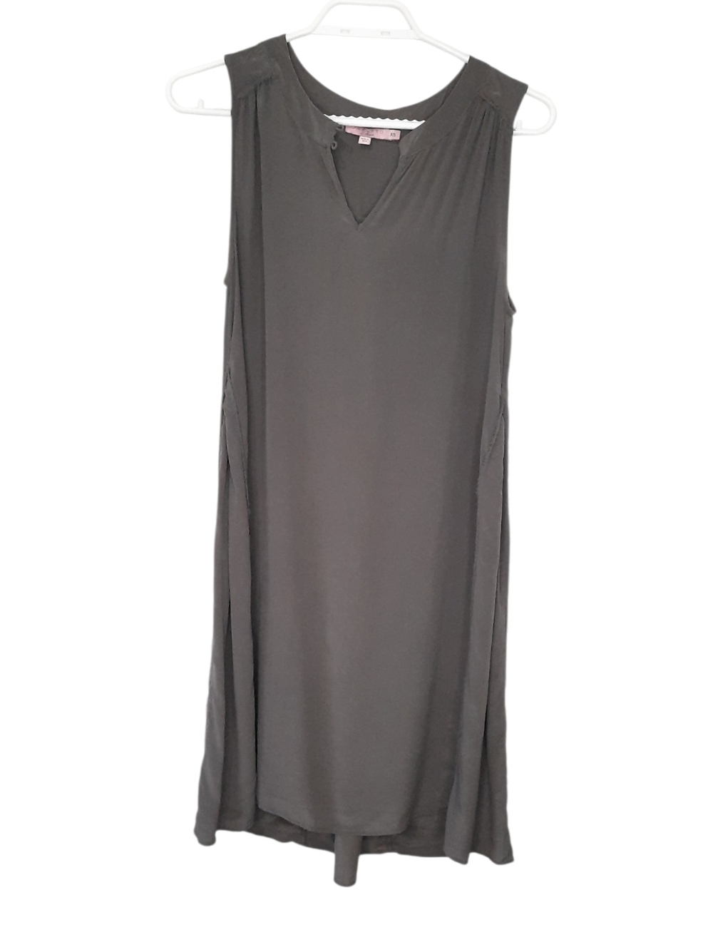 Calypso St Barth Silk Dress Popover Frayed Edges Relaxed Fit Womens Size XS Flaw